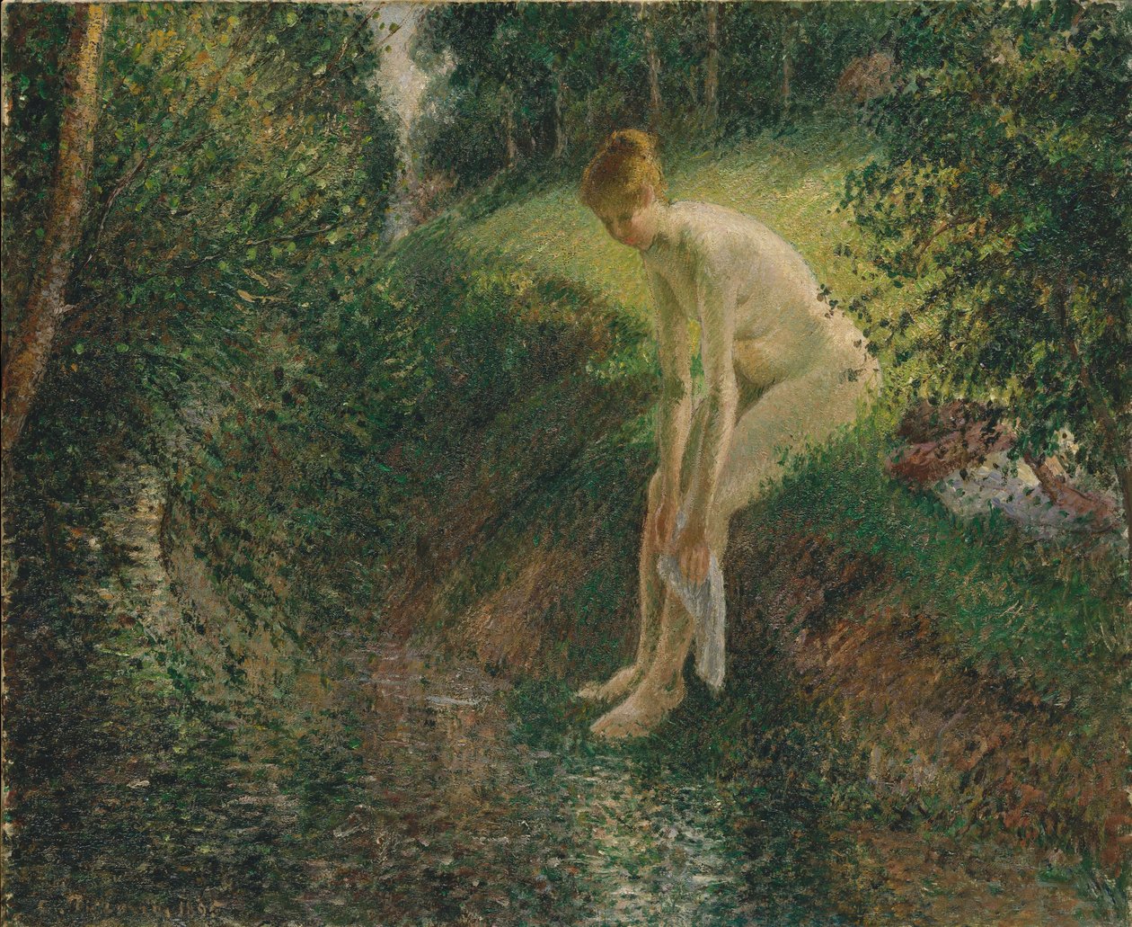 Baigneur dans les bois, 1895 - Camille Jacob Pissarro