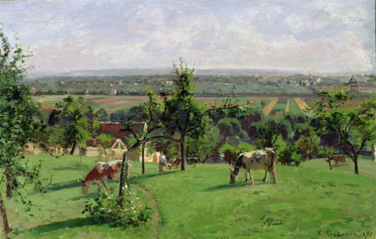 Côte de Vesinet, Yvelines, 1871 - Camille Jacob Pissarro