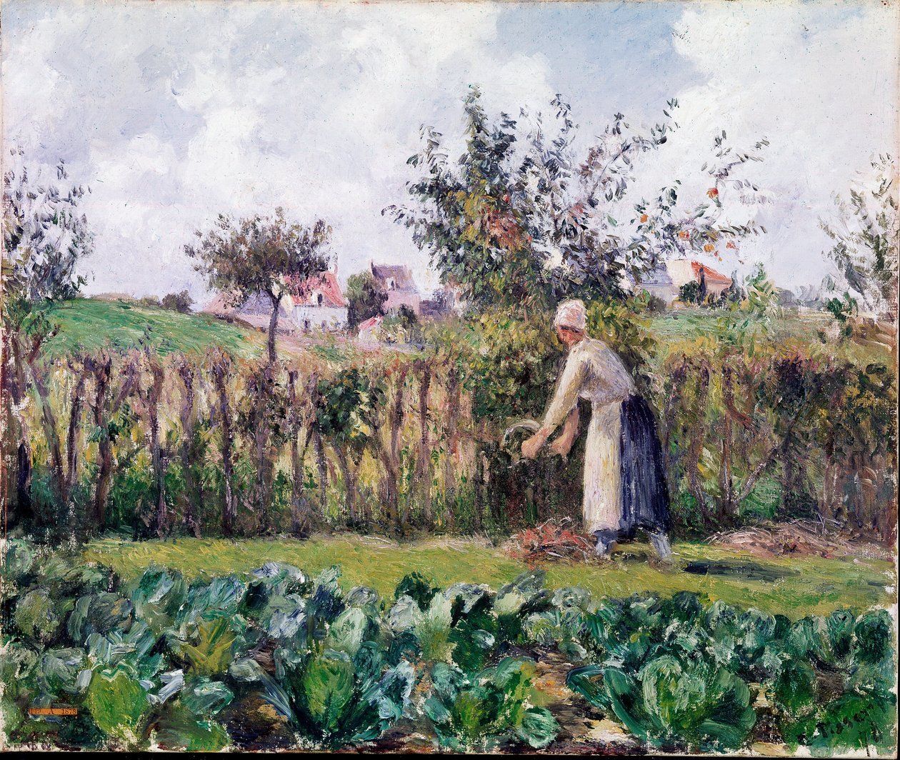 Dans le jardin - Camille Jacob Pissarro