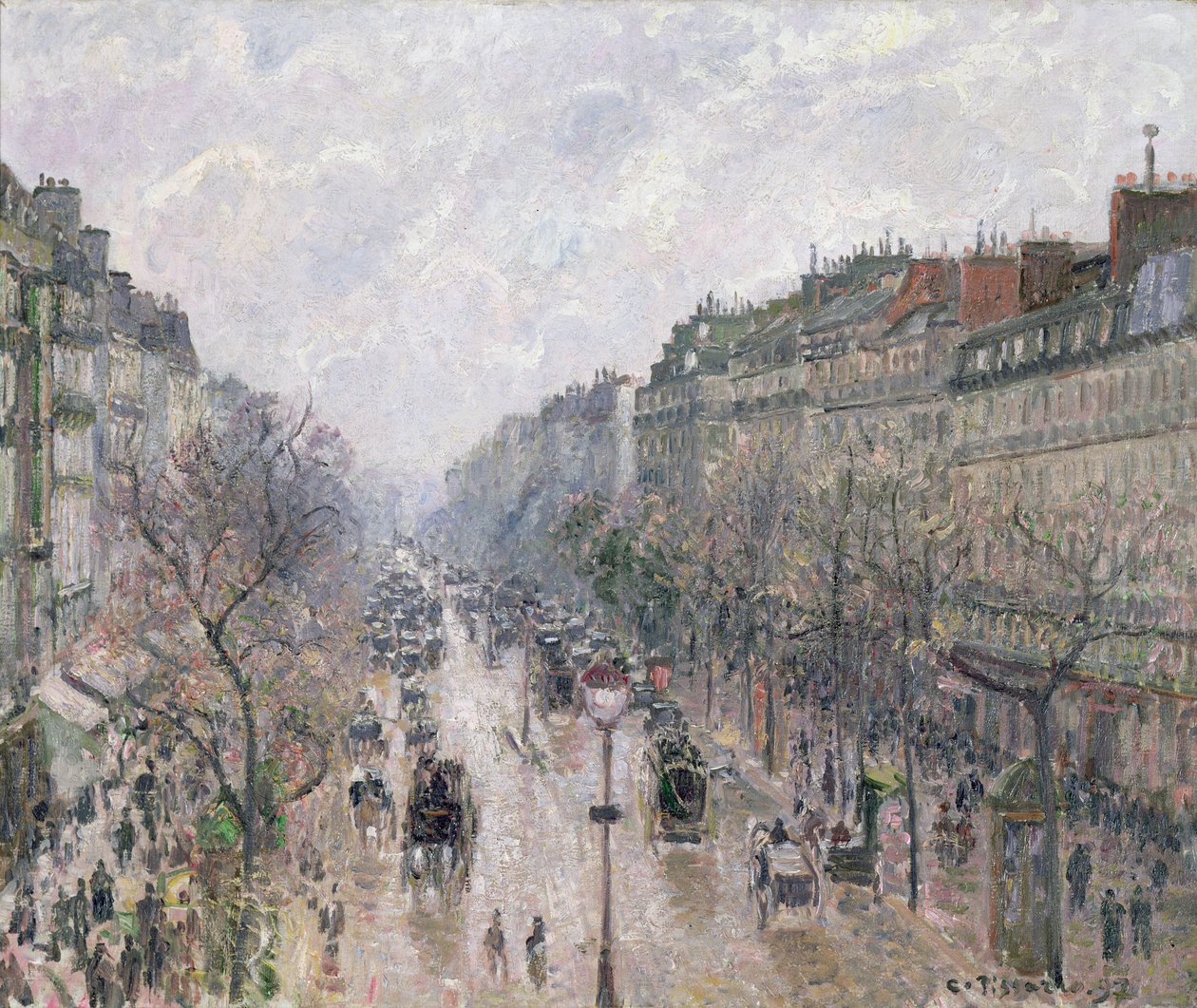 Le Boulevard Montmartre - Camille Jacob Pissarro