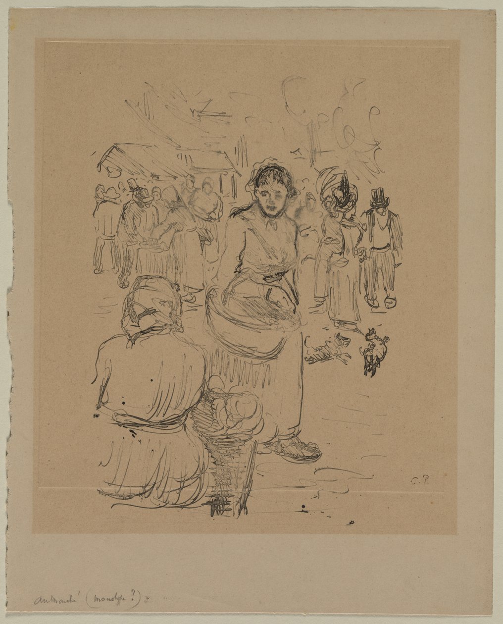 Au Marché - Camille Pissarro