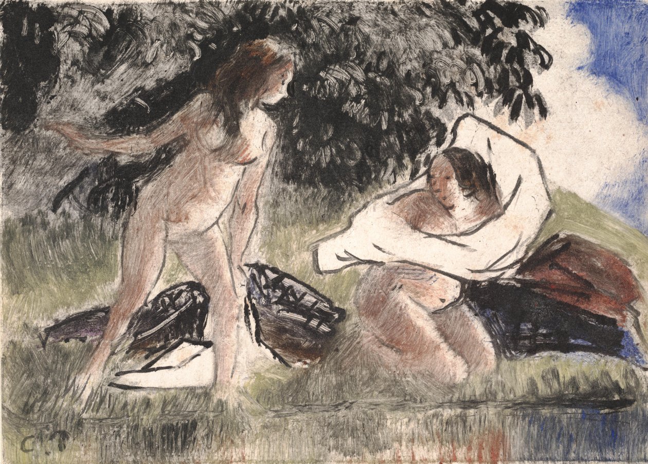 Baigneurs - Camille Jacob Pissarro