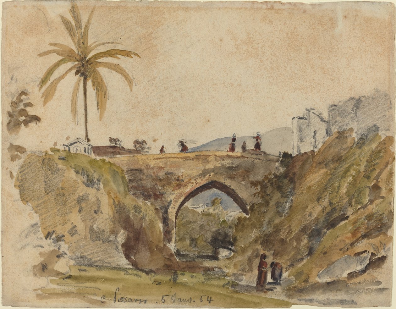 Pont à Caracas - Camille Pissarro