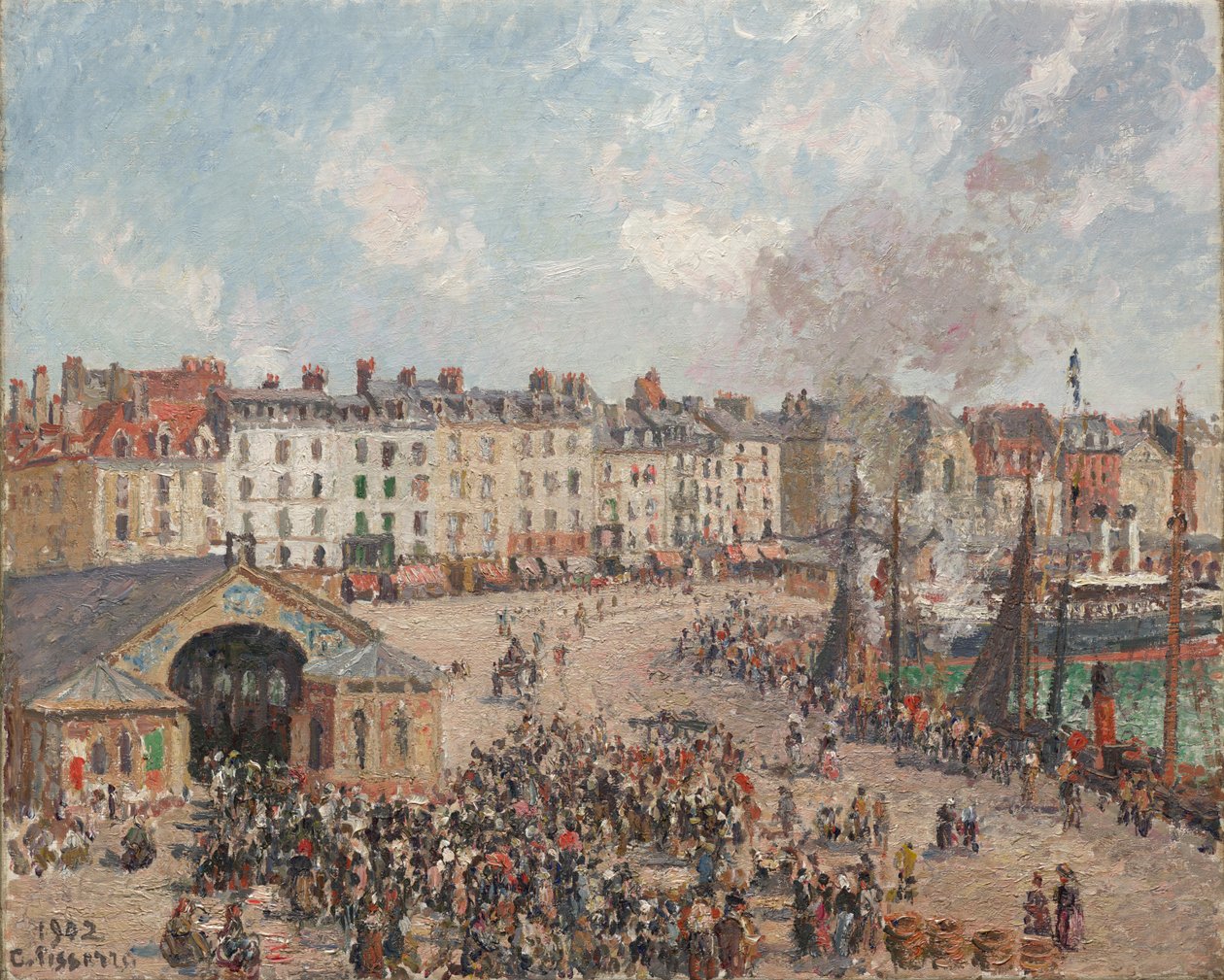 Marché aux poissons - Camille Pissarro