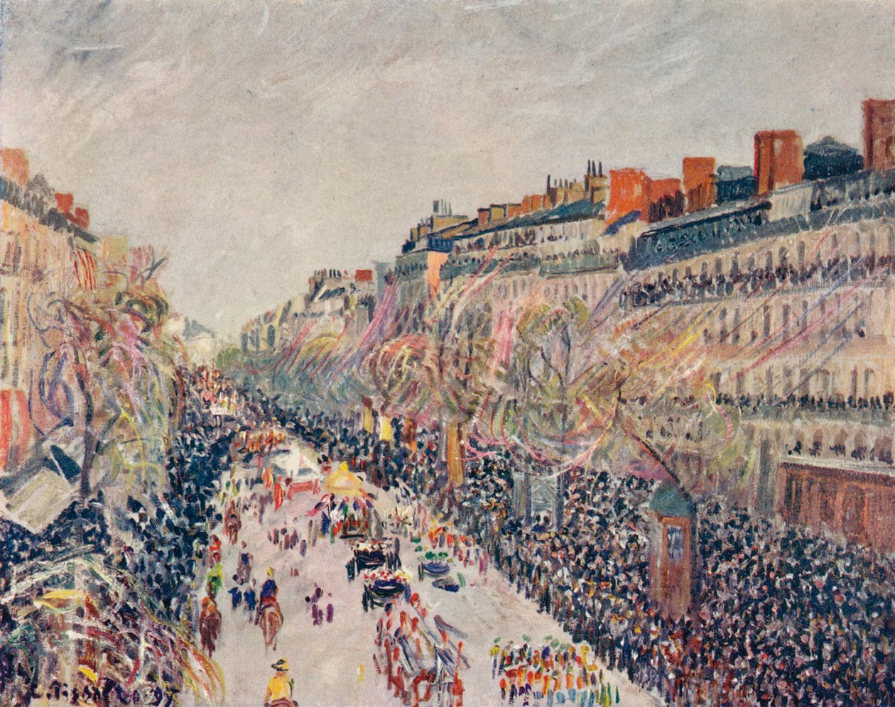La Mi-Carême sur les Boulevards, 1897 - Camille Jacob Pissarro
