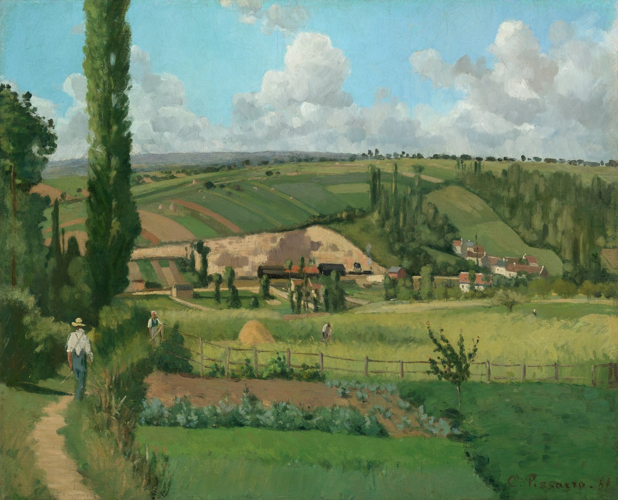 Paysage à Les Pâtis, Pontoise - Camille Pissarro