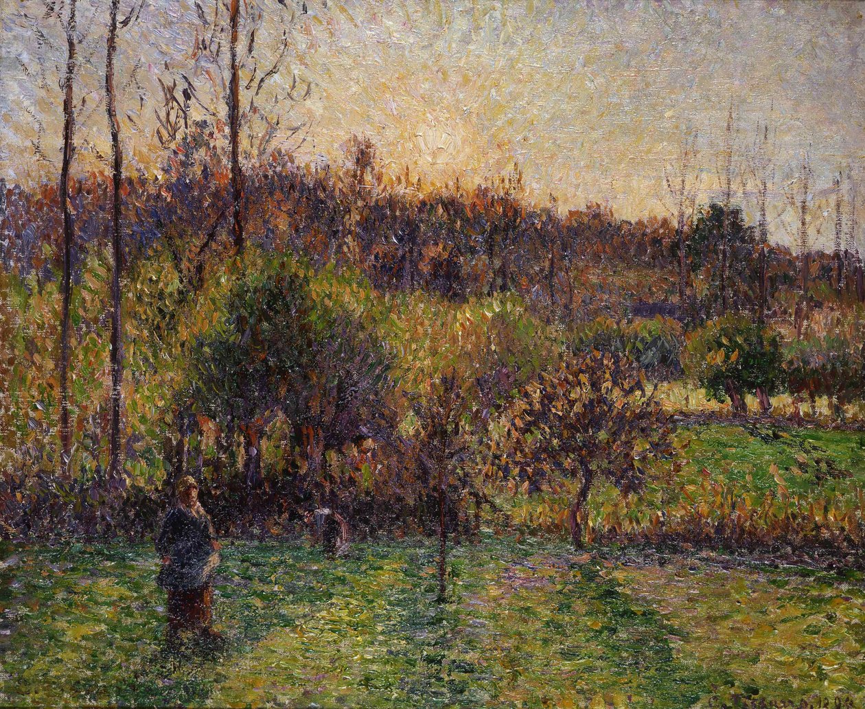 Lever de soleil à Éragny - Camille Pissarro
