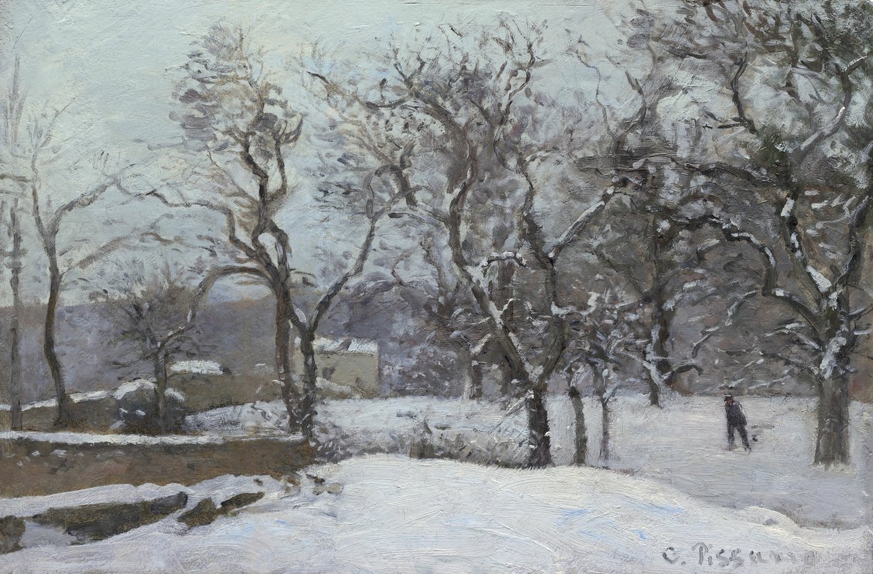 Neige à Louveciennes, vers 1870 - Camille Pissarro