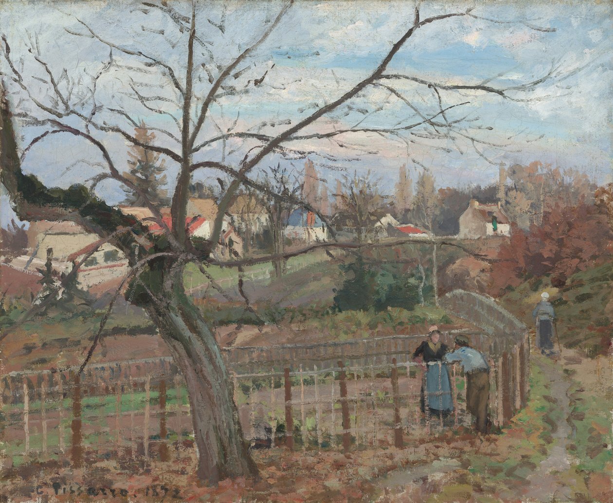 La Clôture - Camille Pissarro