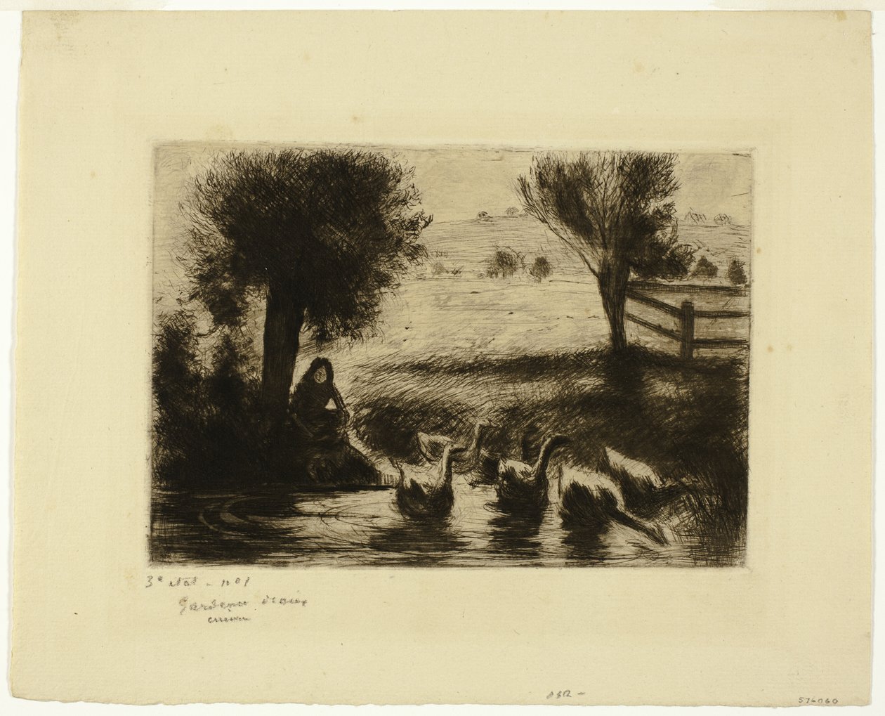 Les Oies - Camille Pissarro
