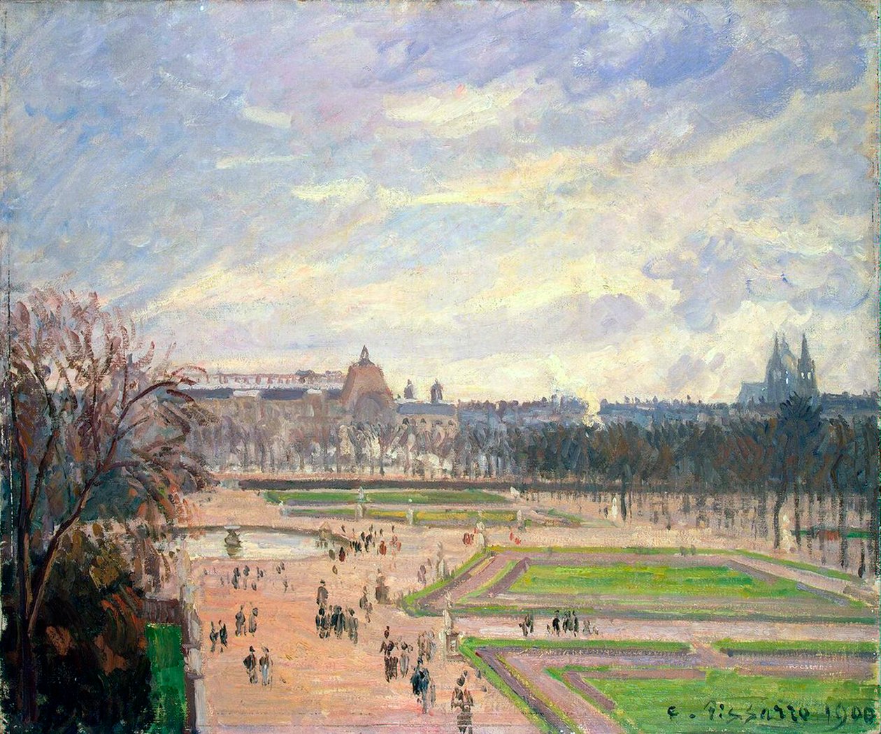 Les jardins des Tuileries, 1900 - Camille Pissarro