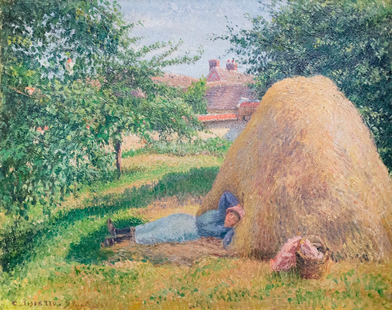 La sieste - Camille Pissarro