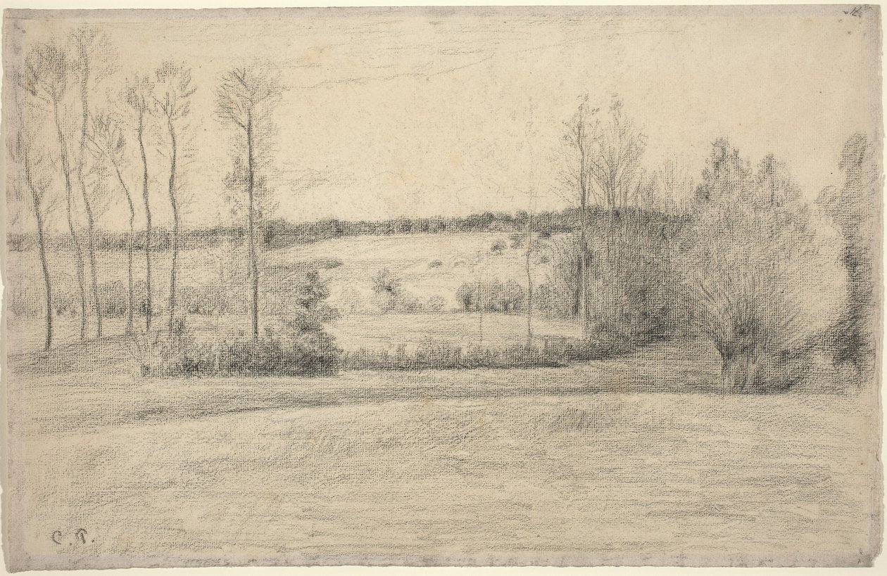 Arbres et prairies à Éragny - Camille Pissarro