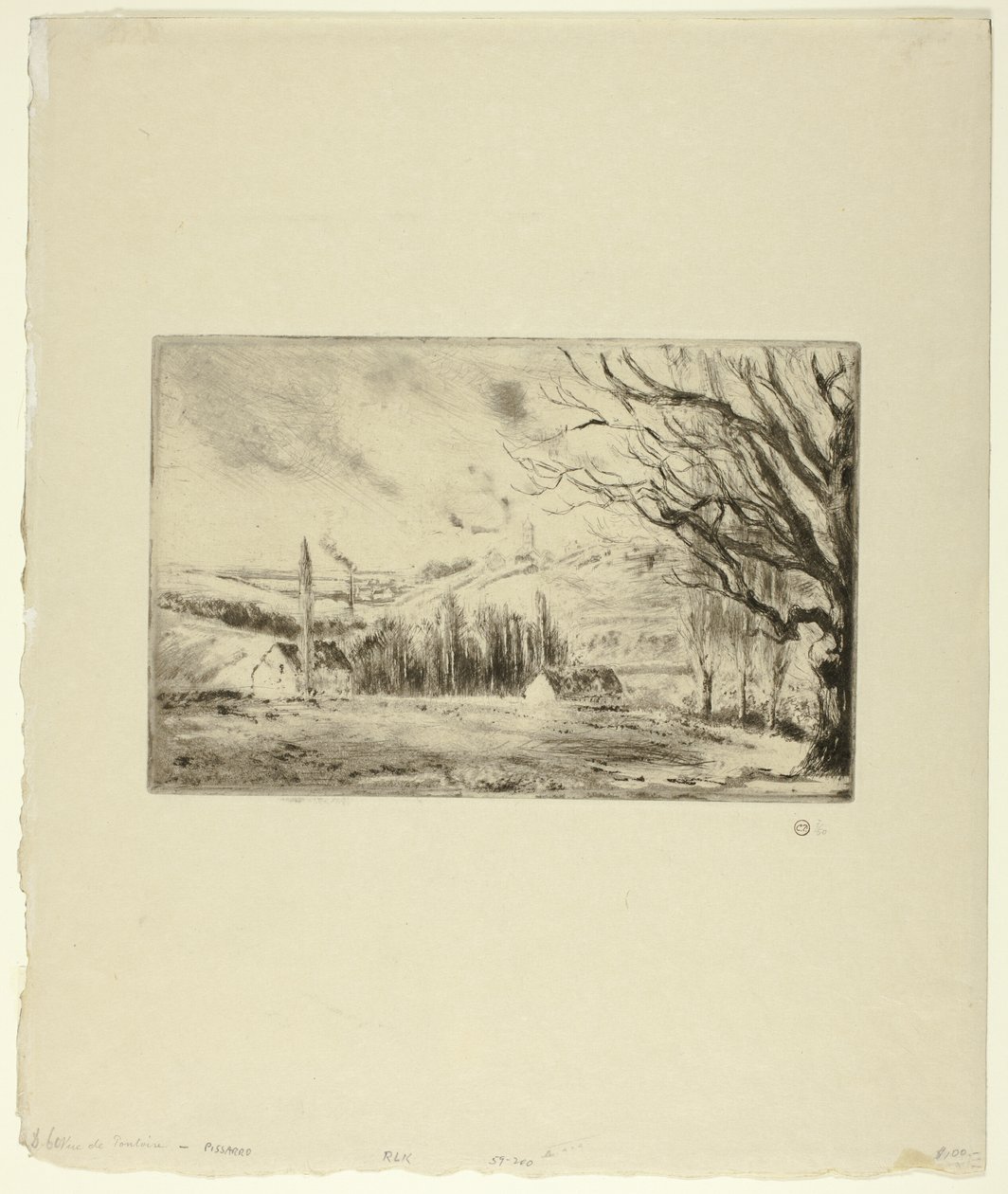 Vue de Pontoise - Camille Pissarro