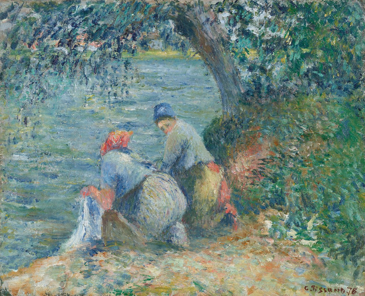 Lavandières au bord de l