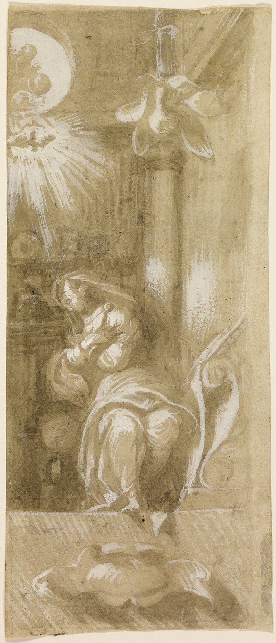 Étude pour la Vierge Annonciate - Camillo Boccaccino