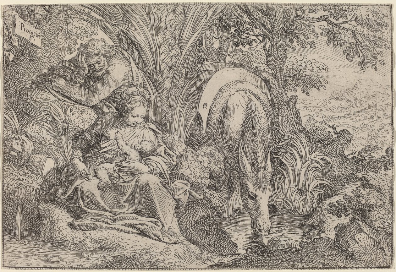Le Repos pendant la fuite en Égypte - Camillo Procaccini