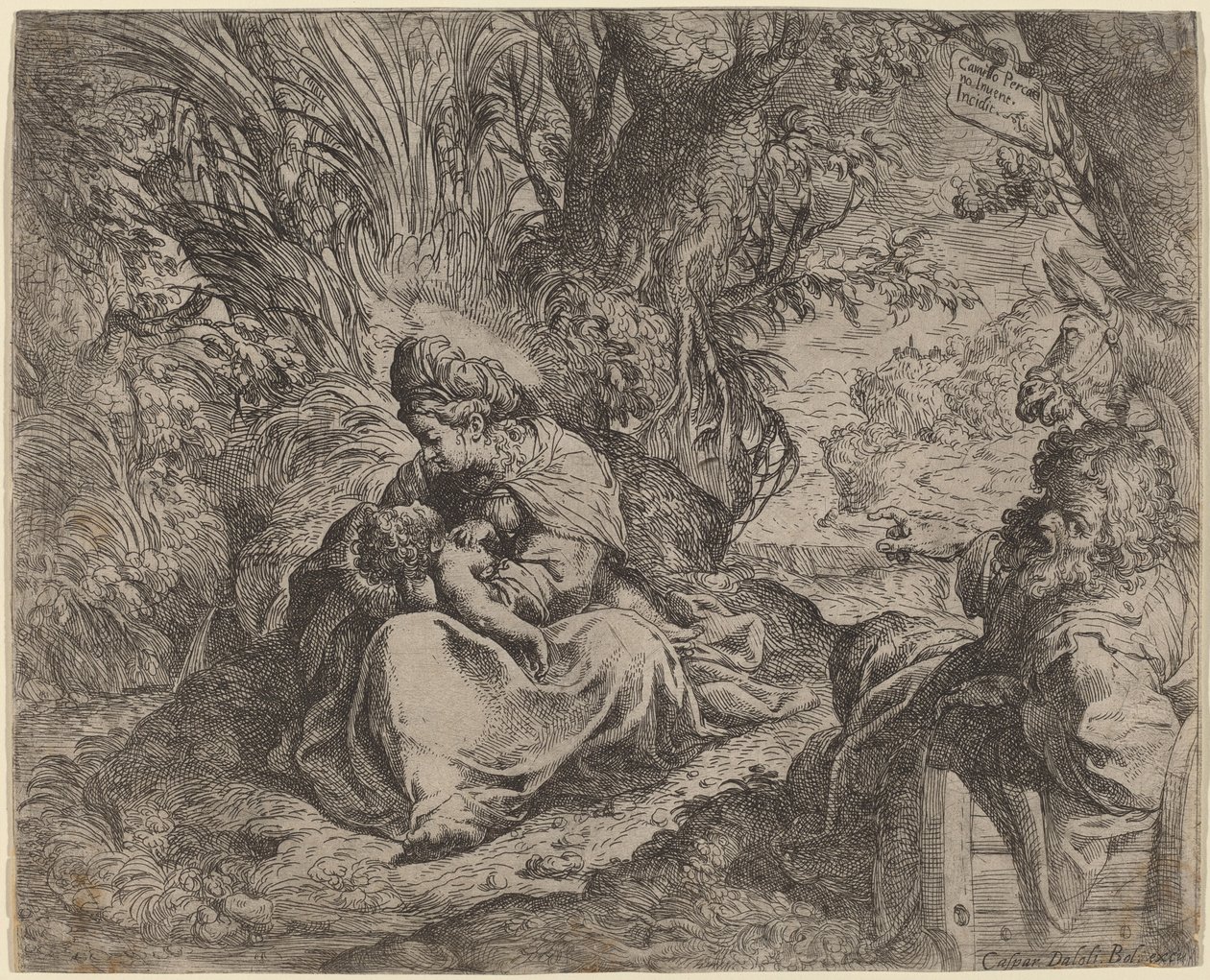 Le Repos pendant la fuite en Égypte - Camillo Procaccini