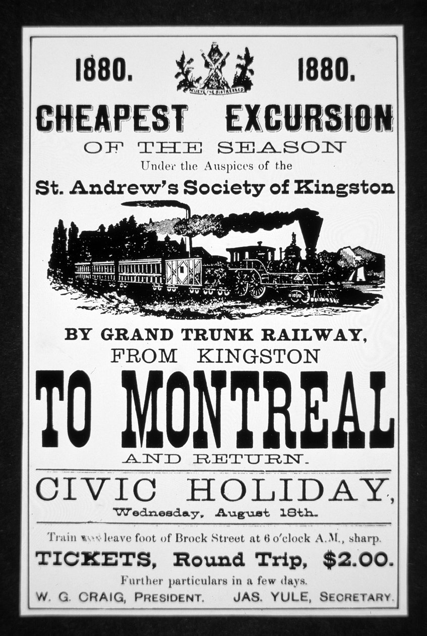 Affiche du Grand Trunk Railway - Canadian School