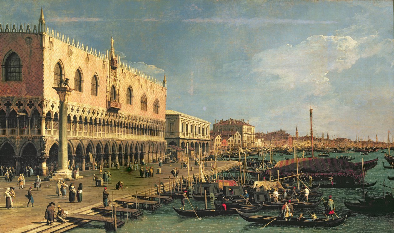 Palais des Doges et Riva degli Schiavoni, Venise - Giovanni Antonio Canal