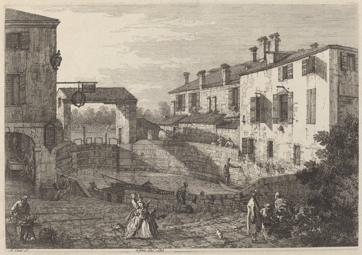 Le Porte Del Dolo - Canaletto