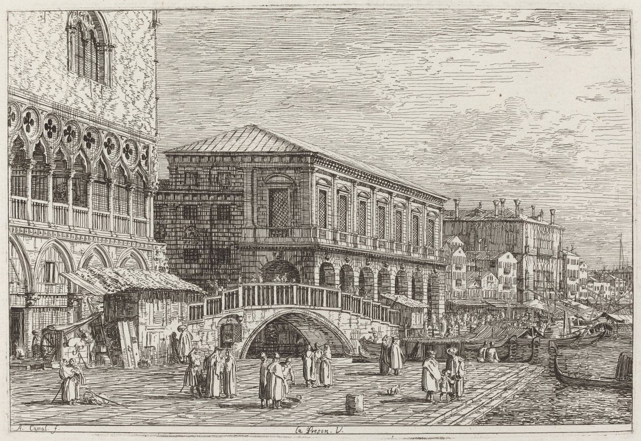Le Preson. V. [en bas à gauche] - Canaletto