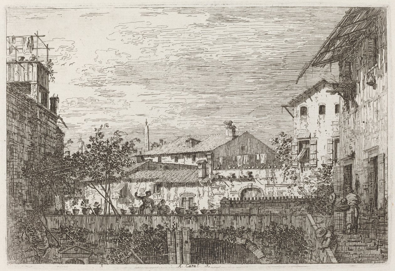 La Terrasse [en bas à droite] - Canaletto