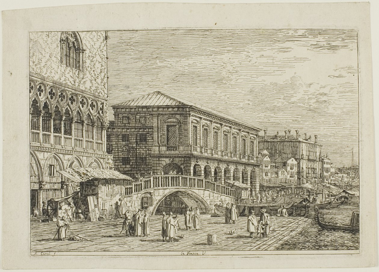 le Preson. V., de Vedute - Canaletto