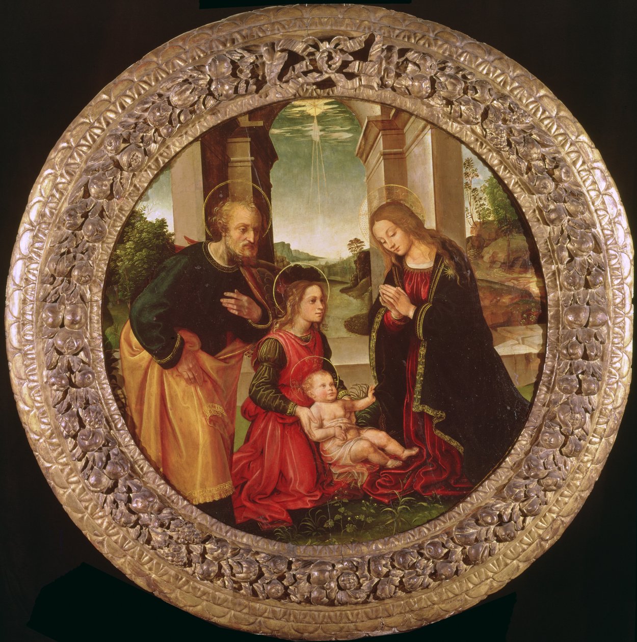 La Sainte Famille avec un ange - Capponi