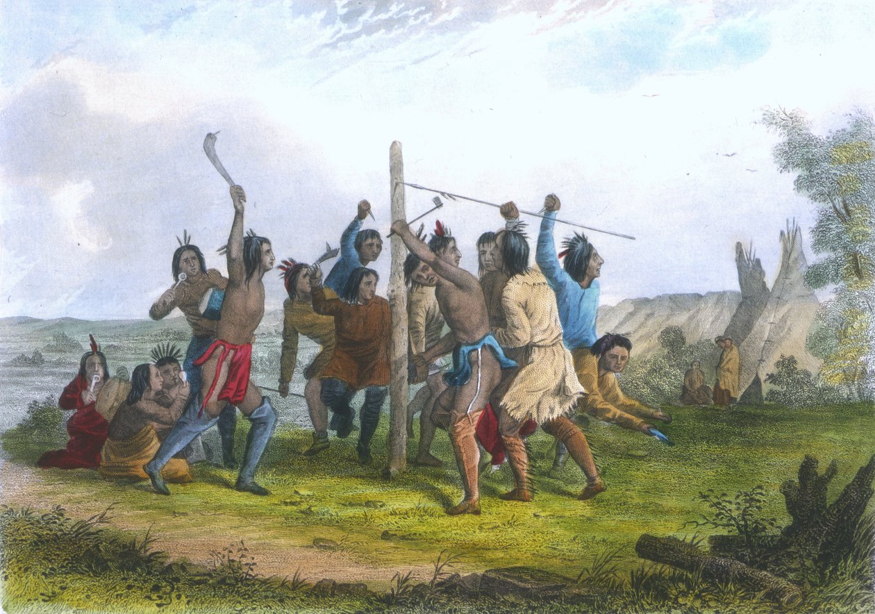 Frapper le poteau, 1853 - Captain Seth Eastman