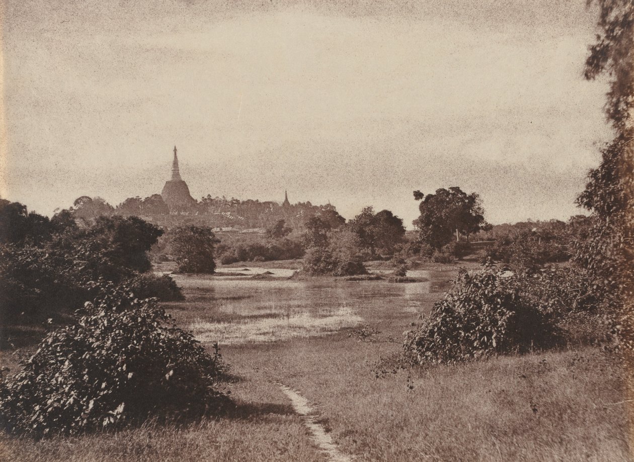 Rangoon. Vue près du lac - Captain Linnaeus Tripe
