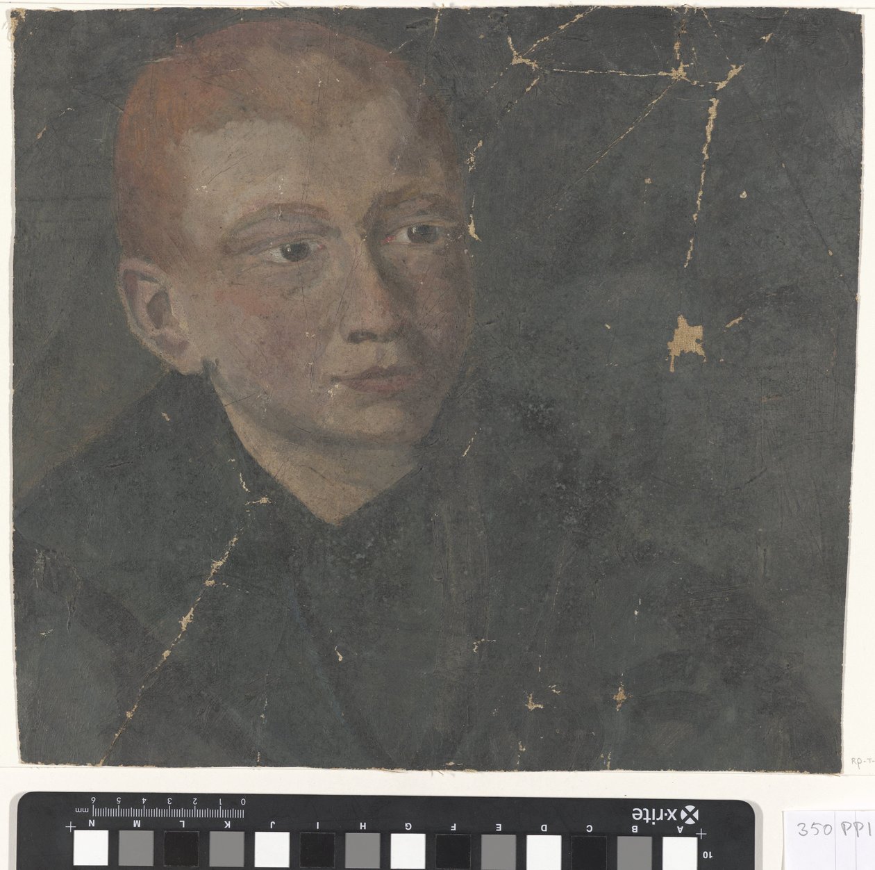 Tête de garçon aux cheveux roux - Carel Adolph Lion Cachet