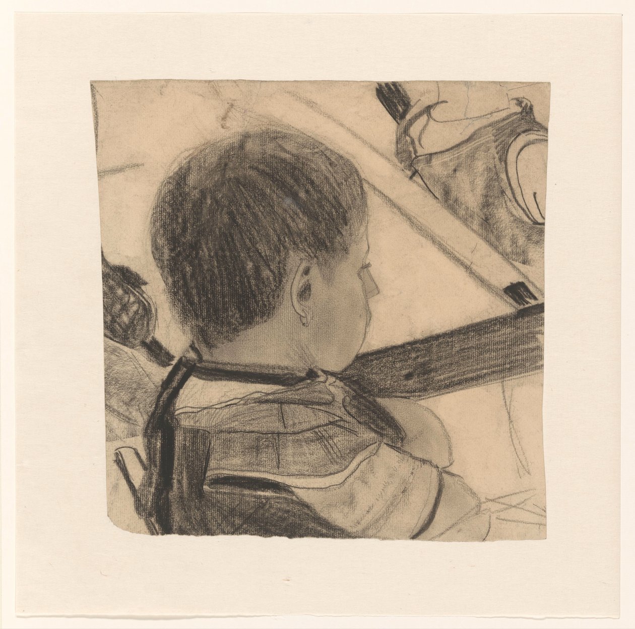Écolier, vu de trois quarts arrière - Carel Adolph Lion Cachet