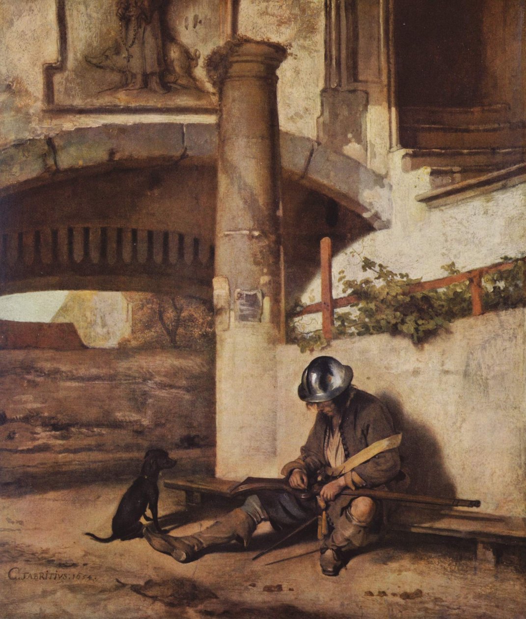 Dutch : Le garde-barrière - Carel Fabritius