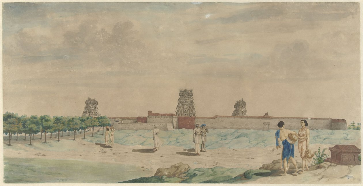 La grande pagode de Chalembron, Inde - Carel Frederik Reimer
