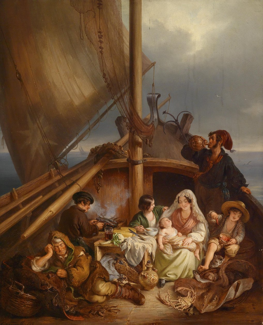 Famille de pêcheurs - Carl Fruwirth