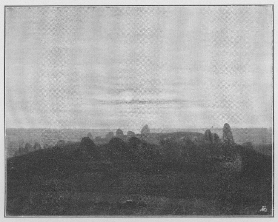 Un dolmen au clair de lune - Carl Gustav Carus