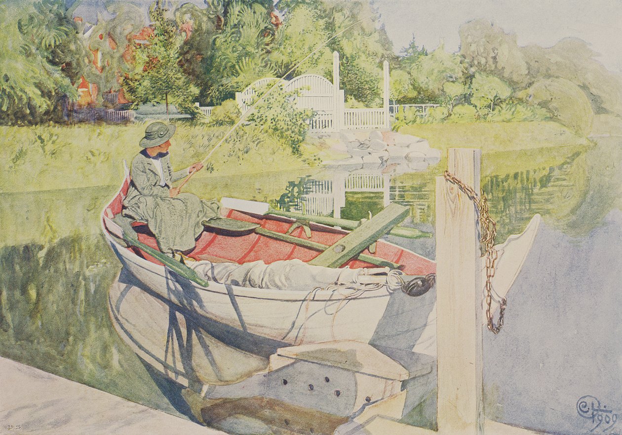 Pêche, 1909 - Carl Larsson