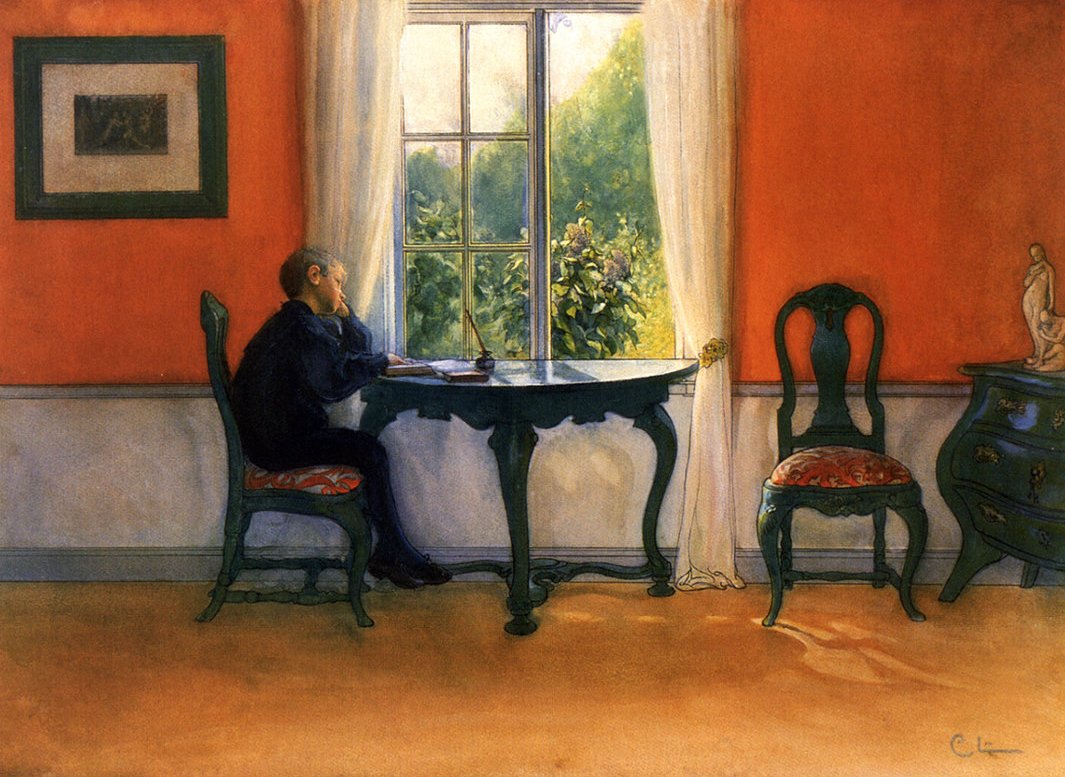 Lecture de vacances - Carl Larsson
