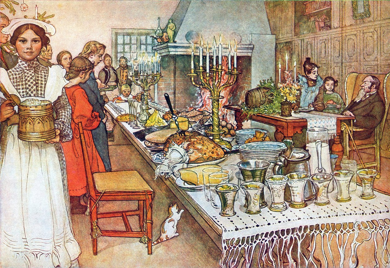 Veille de Noël - Carl Larsson