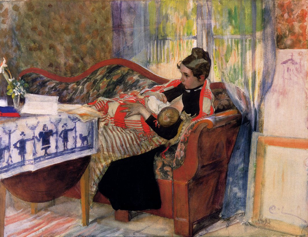 Pensées de mère - Carl Larsson