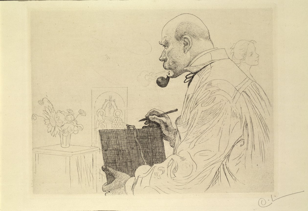 Autoportrait, vers 1912 - Carl Larsson