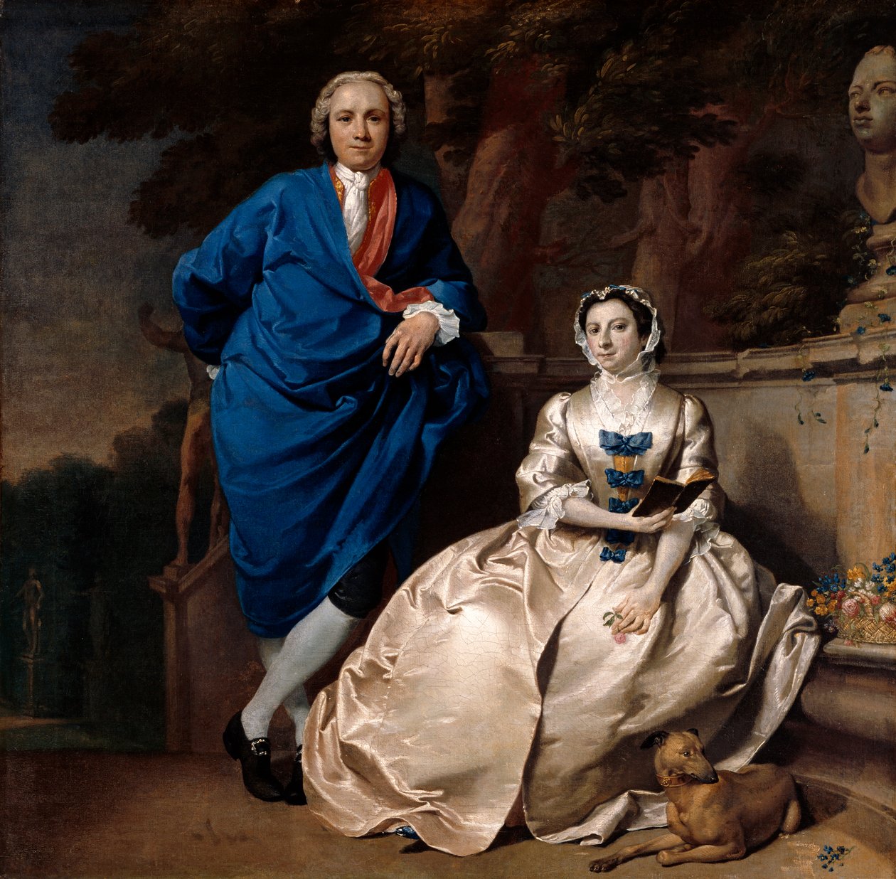 Portrait de George Michael Moser et de sa femme, Mary Guynier, vers 1742 - Carl Marcus Tuscher