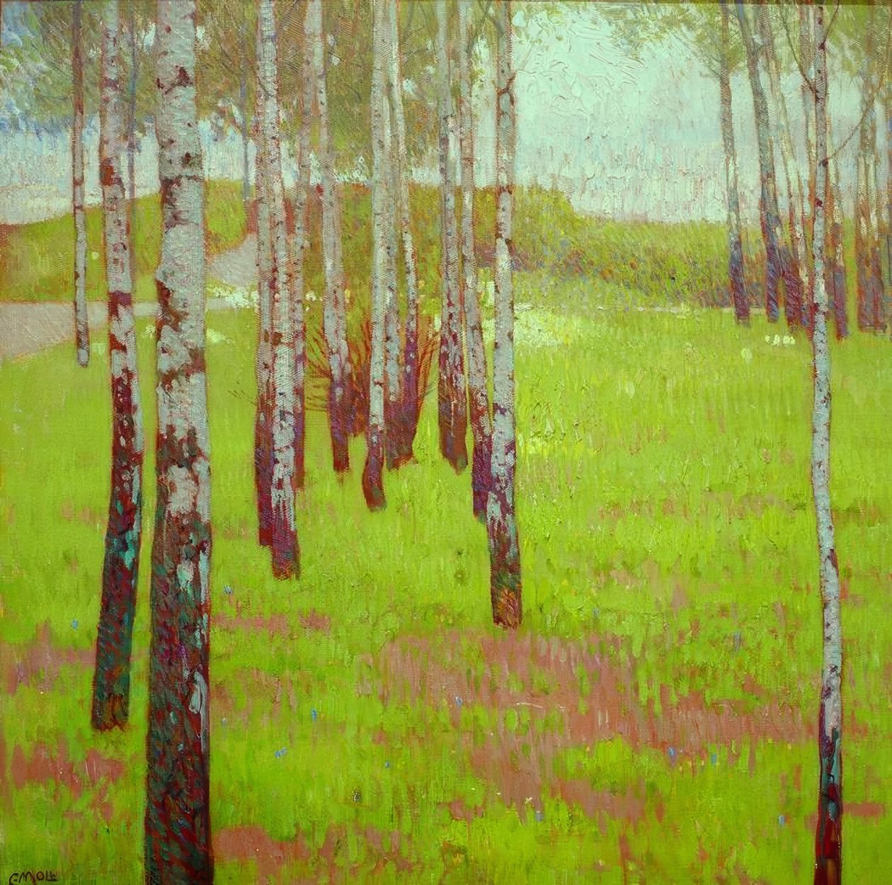 Forêt de bouleaux - Carl Moll