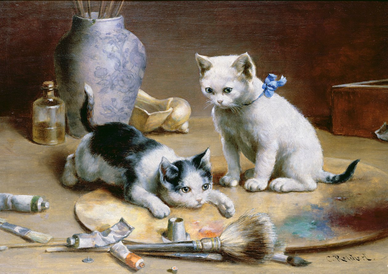 Assistants de studio (panneau) - Carl Reichert