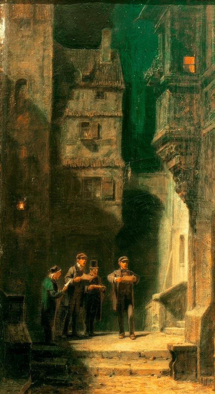Le quatuor - Carl Spitzweg