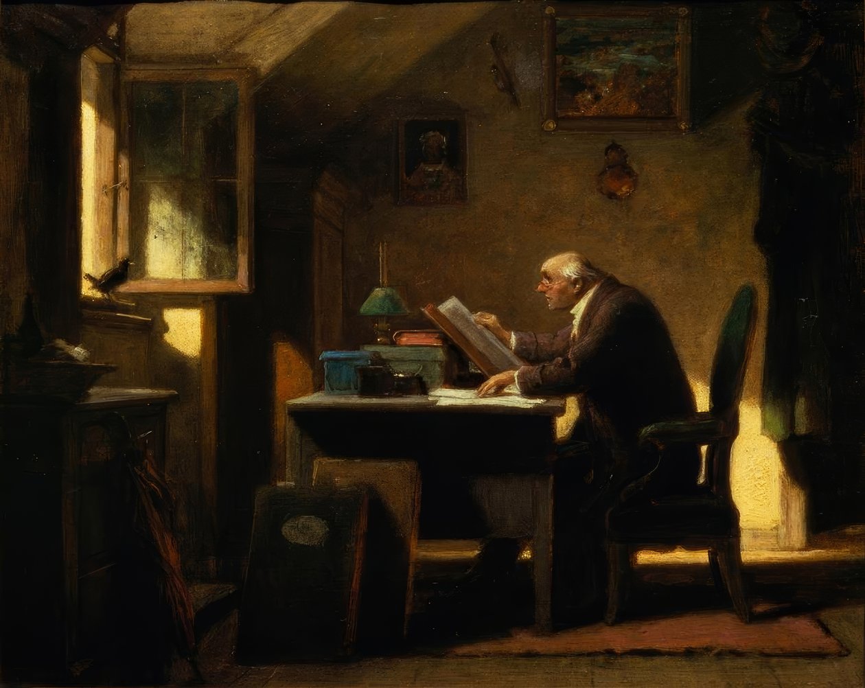 Une visite - Carl Spitzweg
