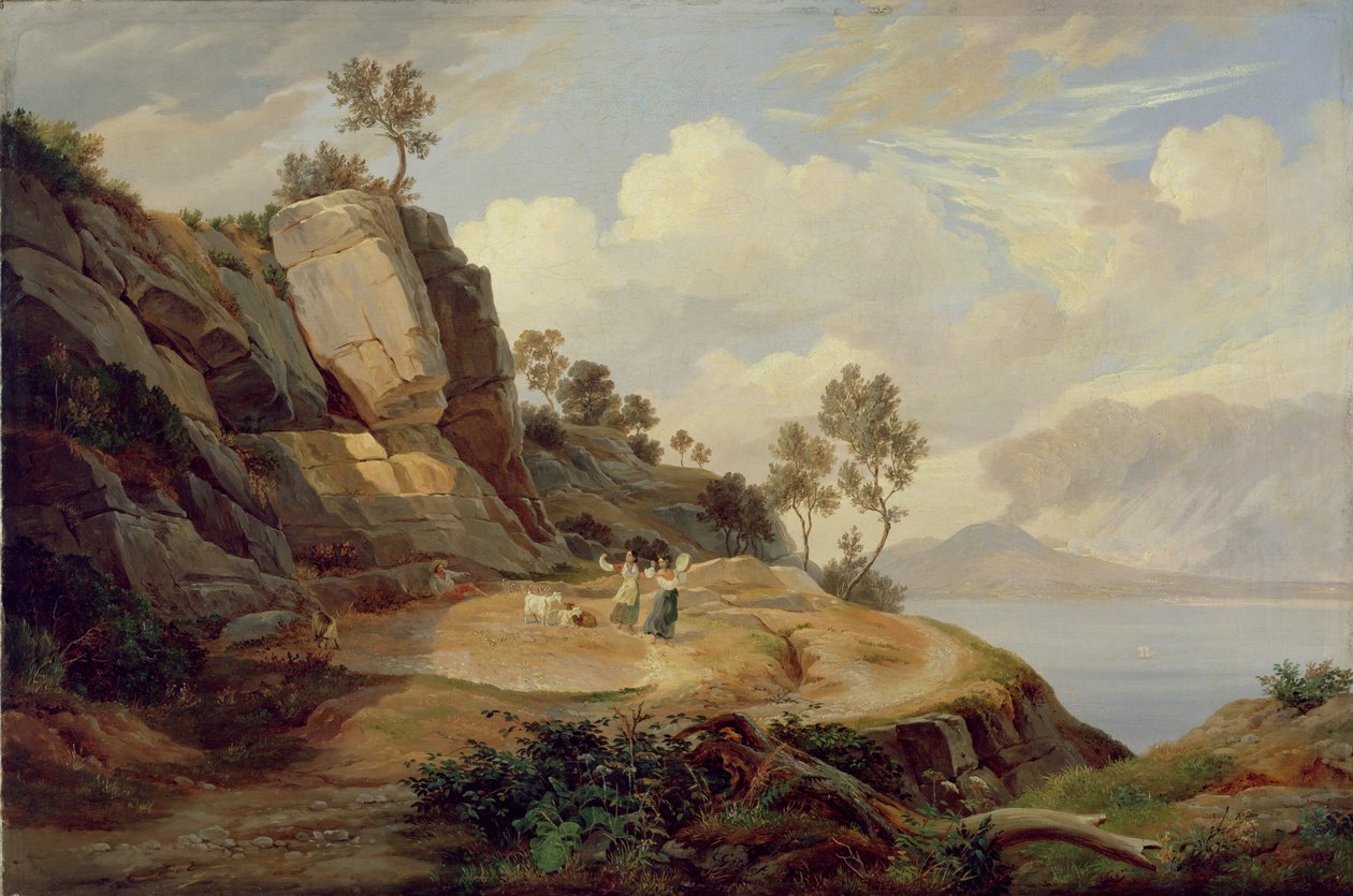 Paysage en Italie - Carl Wilhelm Goetzloff