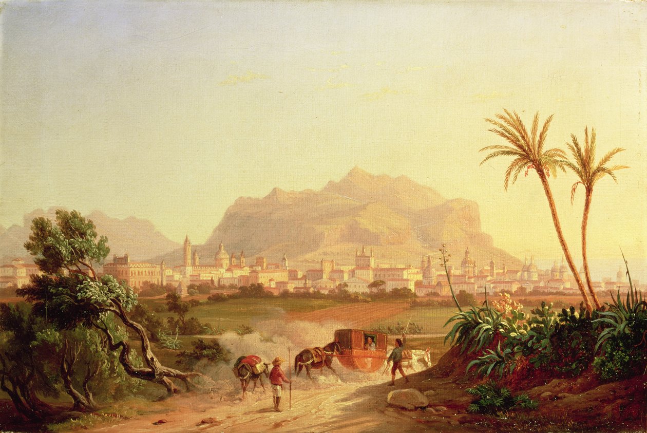 Vue de Palerme, c.1831 - Carl Wilhelm Goetzloff