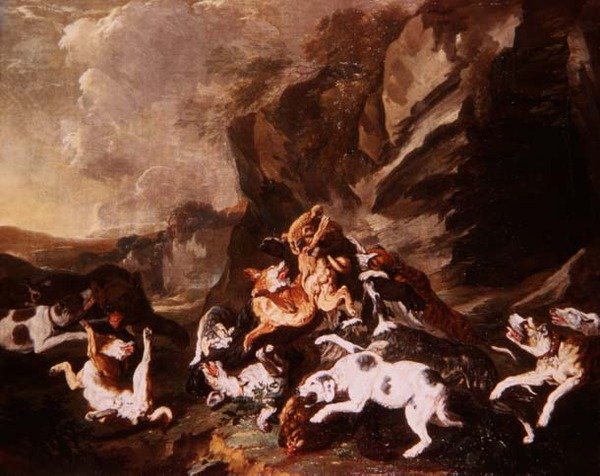 Combat de chiens - Carl Borromaus Andreas Ruthart